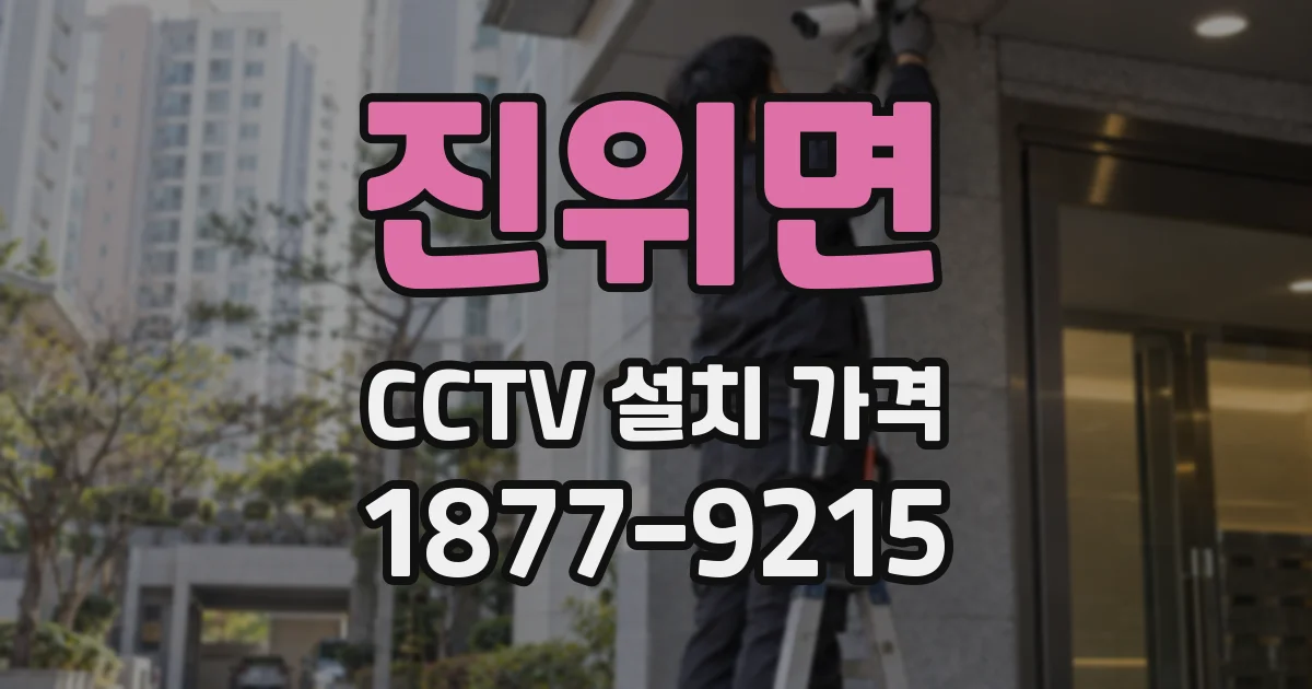 진위면 CCTV 설치 가격