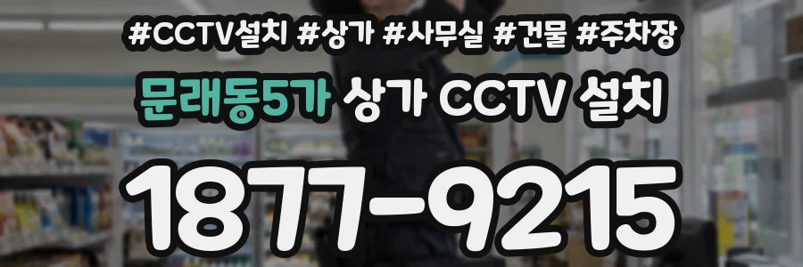 문래동5가 상가 CCTV 설치