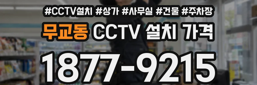 무교동 CCTV 설치 가격
