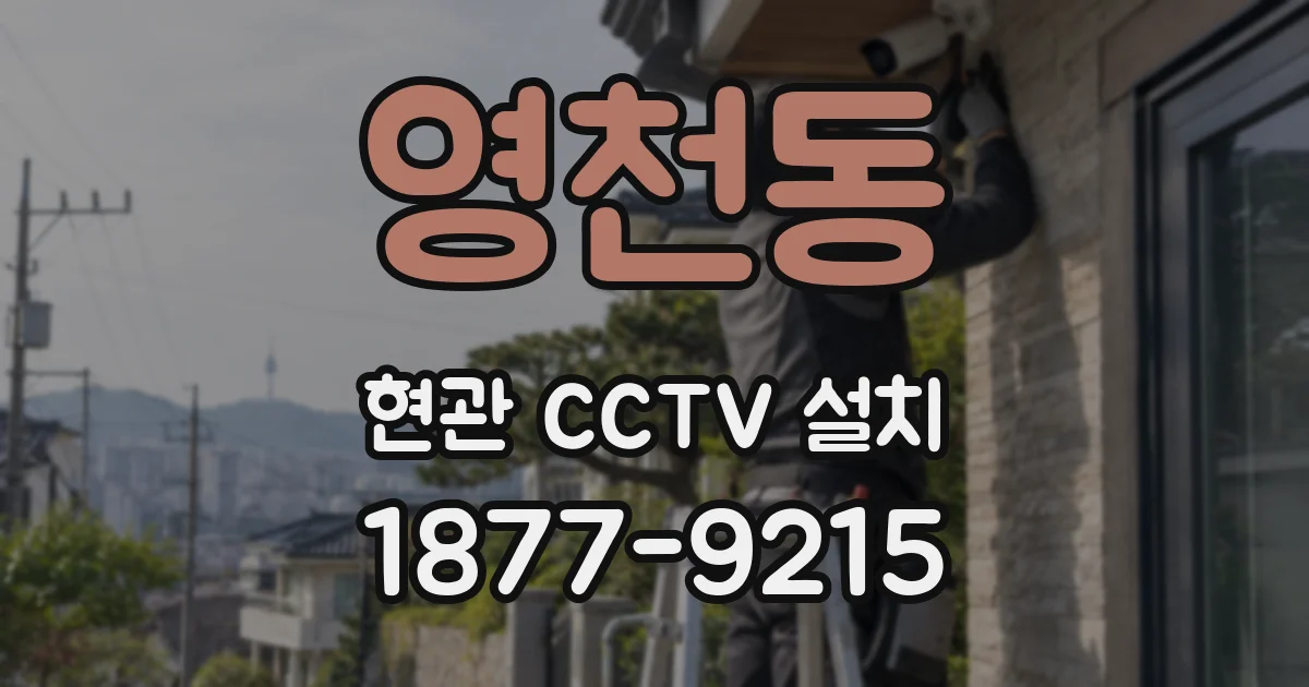 영천동 현관 CCTV 설치