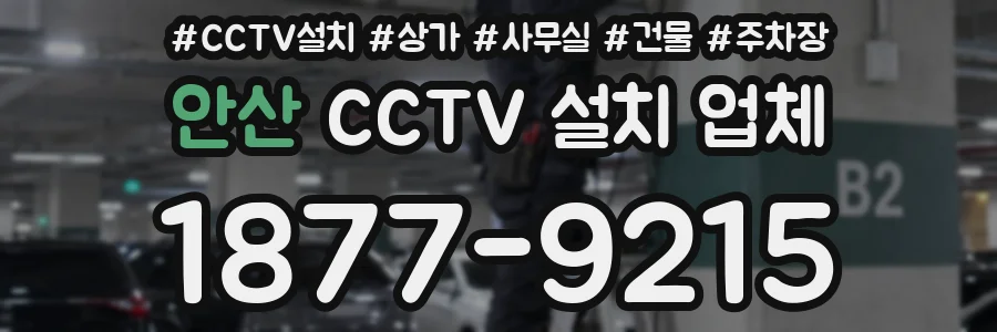 안산 CCTV 설치 업체