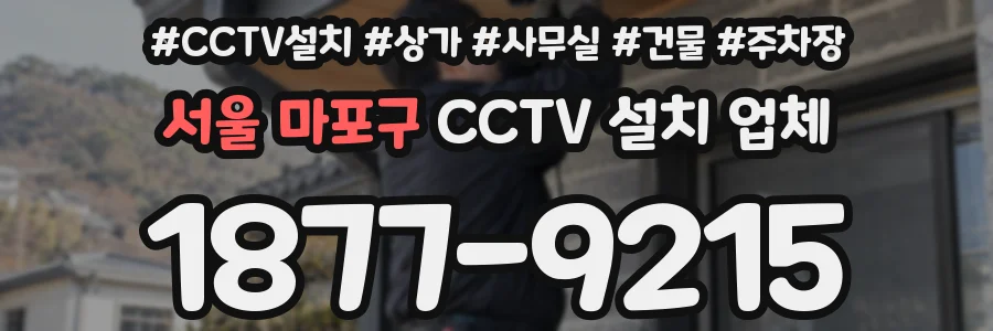 서울 마포구 CCTV 설치 업체