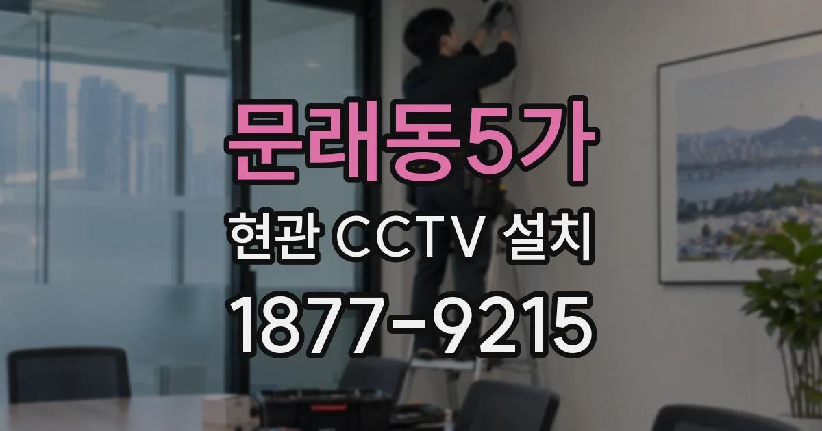 문래동5가 현관 CCTV 설치