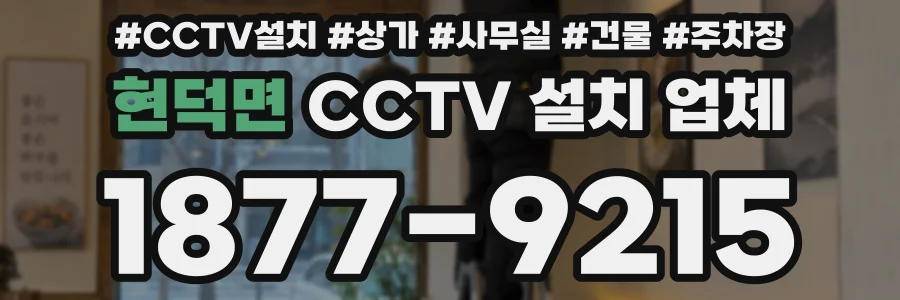현덕면 CCTV 설치 업체