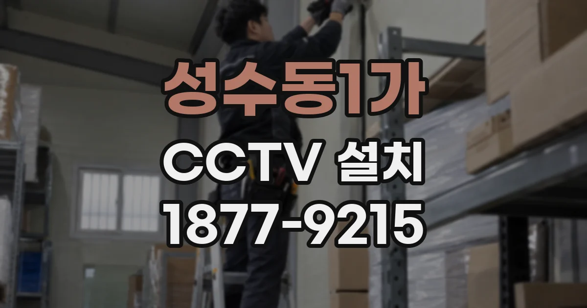 성수동1가 CCTV 설치