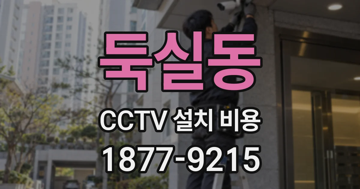 둑실동 CCTV 설치 비용