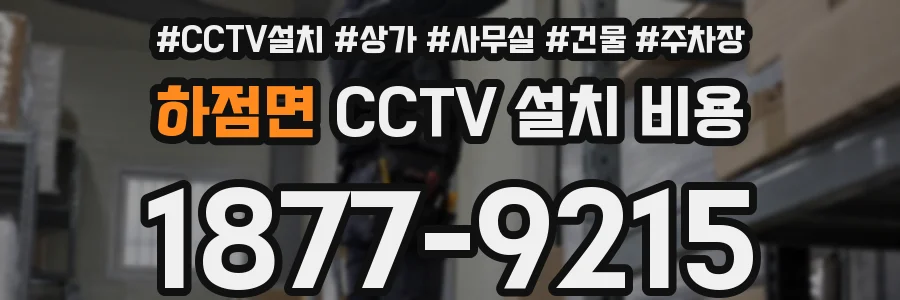 하점면 CCTV 설치 비용