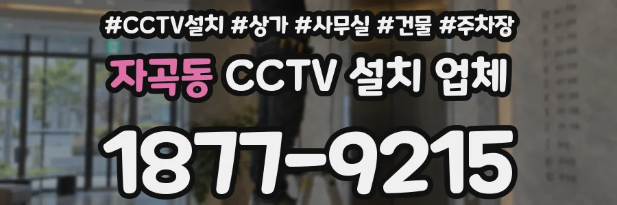 자곡동 CCTV 설치 업체