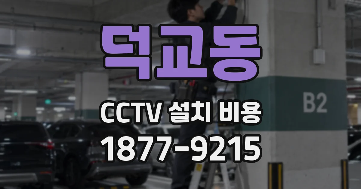 덕교동 CCTV 설치 비용