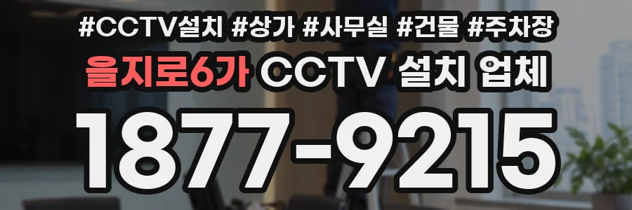 을지로6가 CCTV 설치 업체