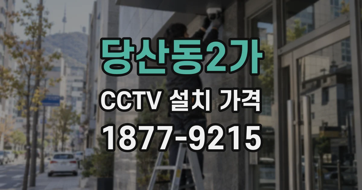당산동2가 CCTV 설치 가격