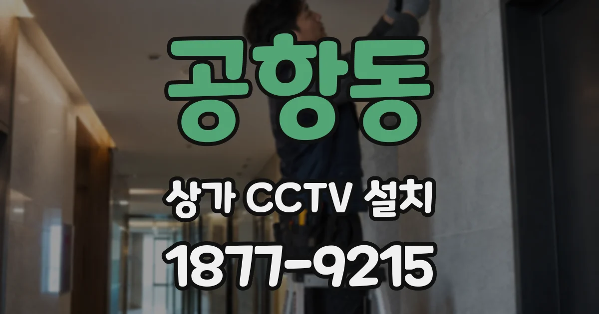 공항동 상가 CCTV 설치