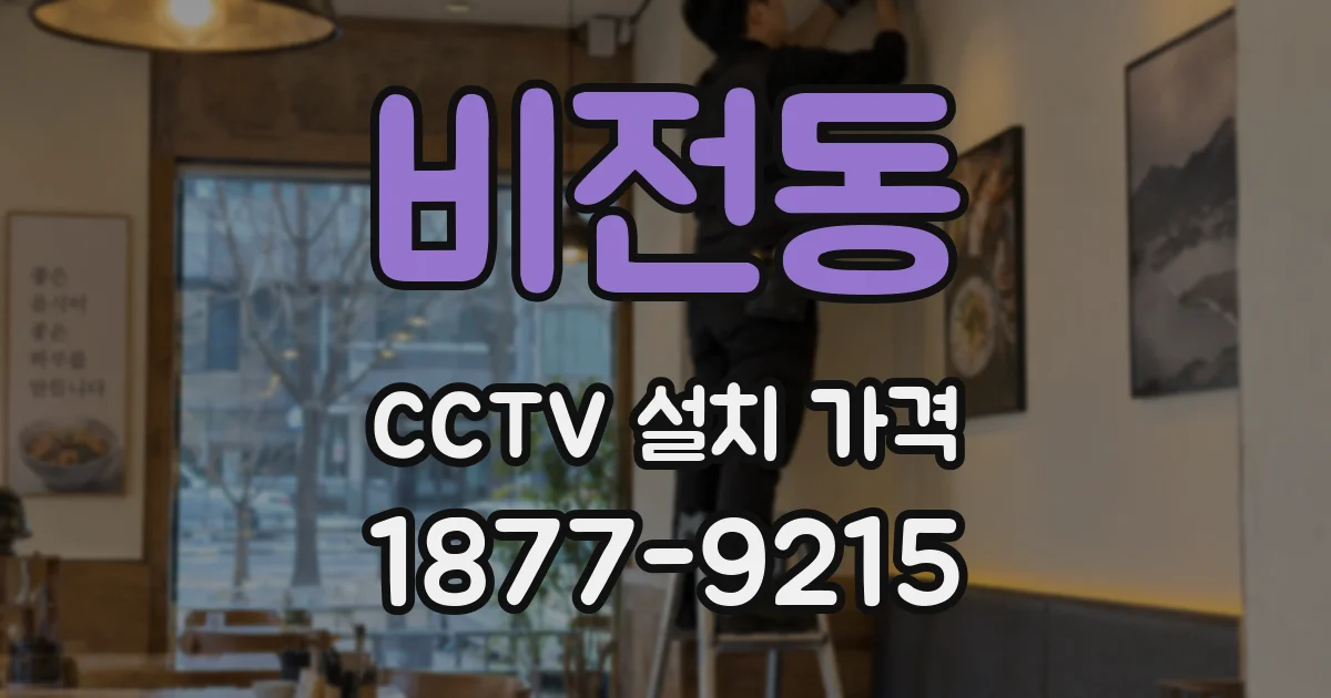 비전동 CCTV 설치 가격
