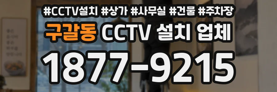 구갈동 CCTV 설치 업체