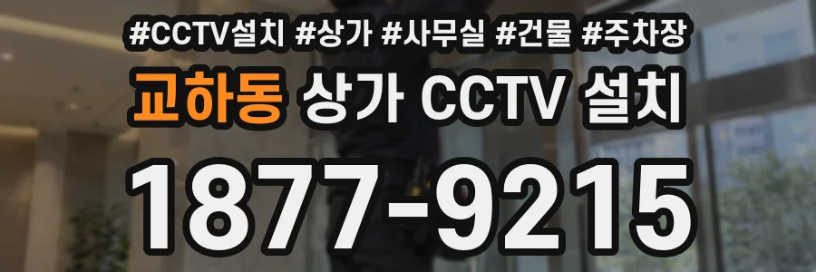 교하동 상가 CCTV 설치