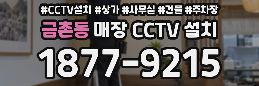 금촌동 매장 CCTV 설치