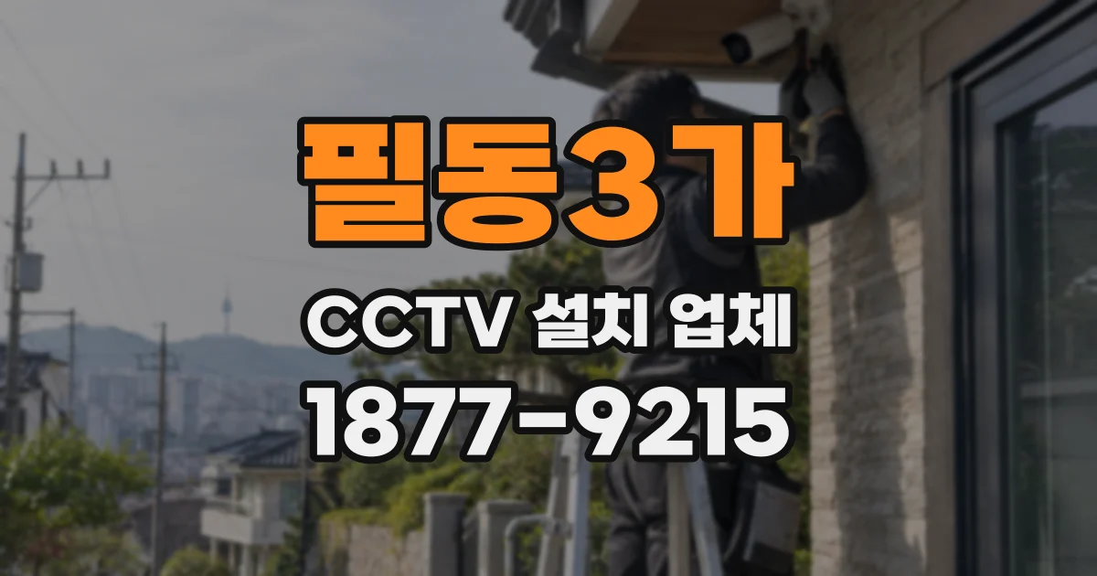 필동3가 CCTV 설치 업체