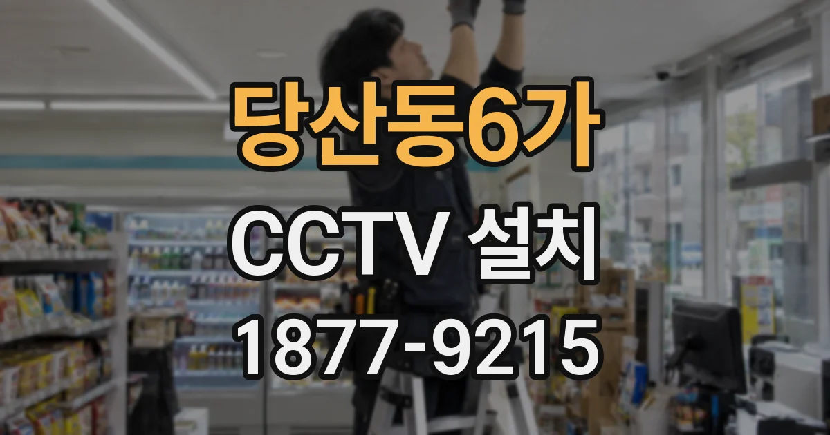 당산동6가 CCTV 설치