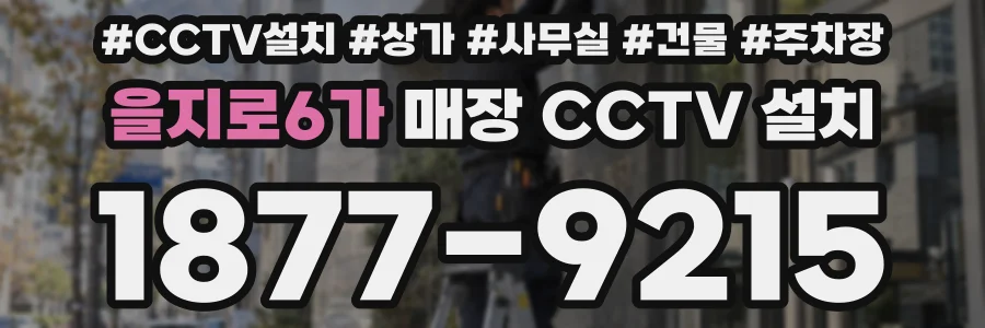 을지로6가 매장 CCTV 설치