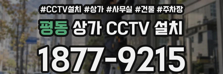 평동 상가 CCTV 설치