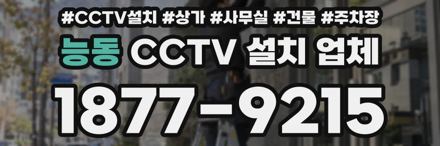 능동 CCTV 설치 업체