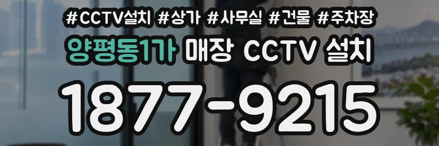 양평동1가 매장 CCTV 설치