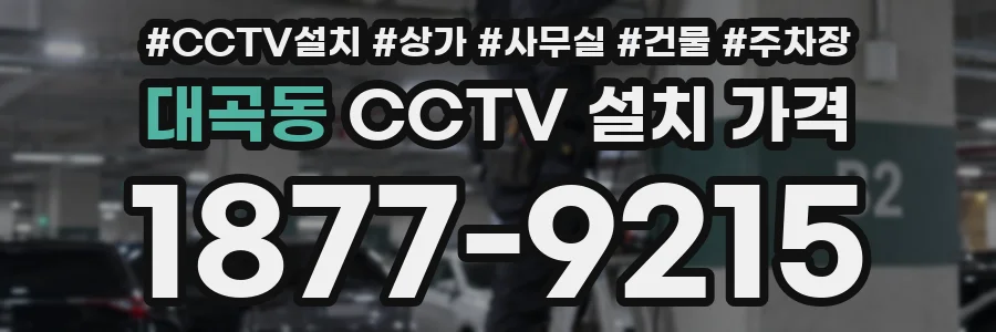 대곡동 CCTV 설치 가격