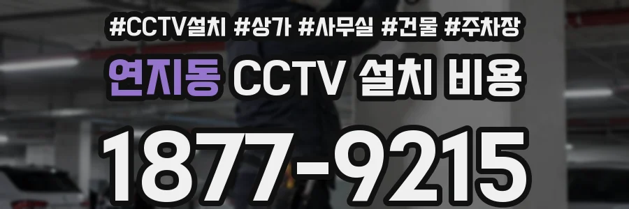 연지동 CCTV 설치 비용