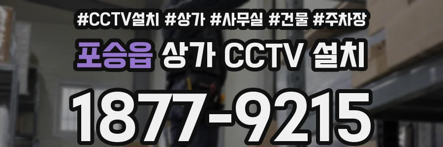 포승읍 상가 CCTV 설치