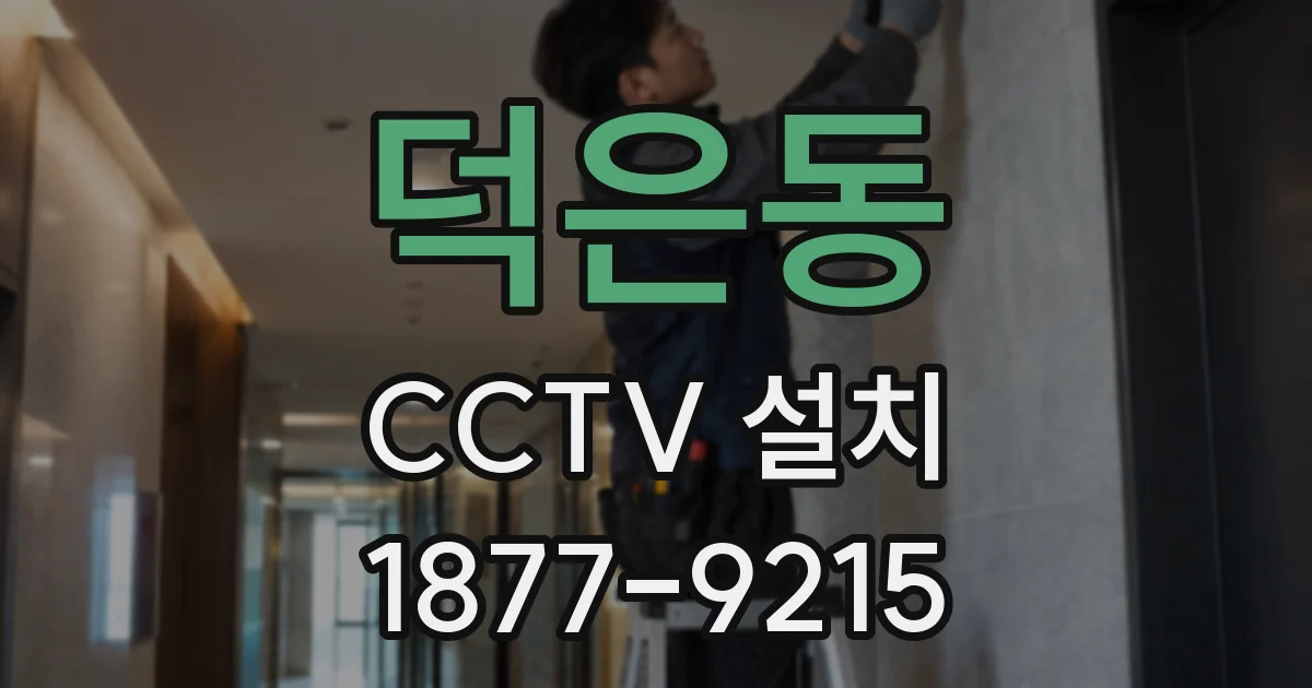 덕은동 CCTV 설치