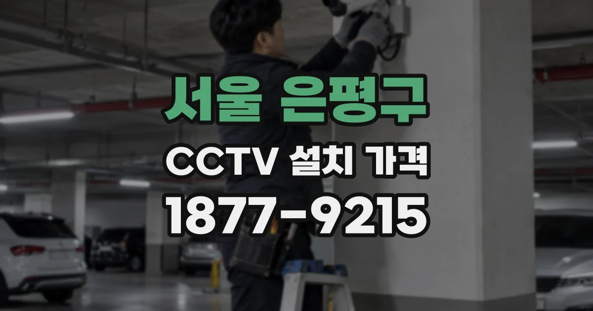 서울 은평구 CCTV 설치 가격