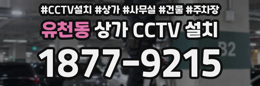 유천동 상가 CCTV 설치