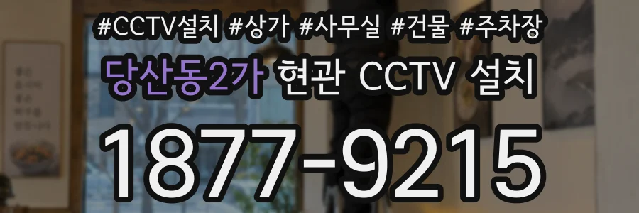 당산동2가 현관 CCTV 설치