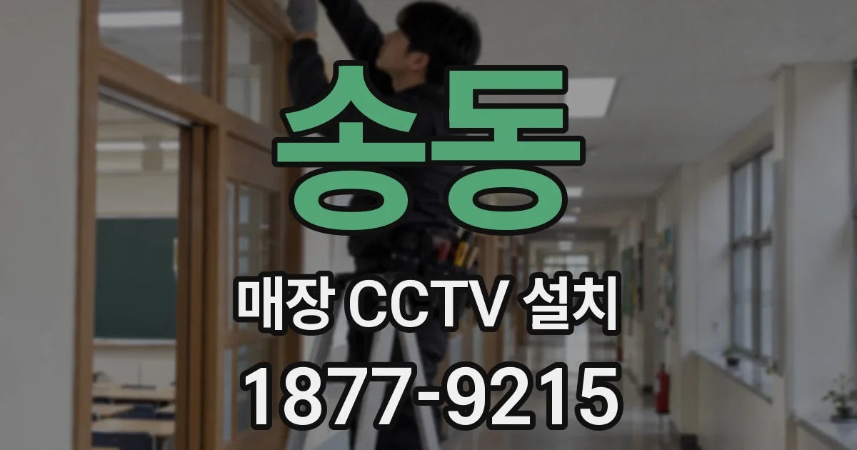 송동 매장 CCTV 설치