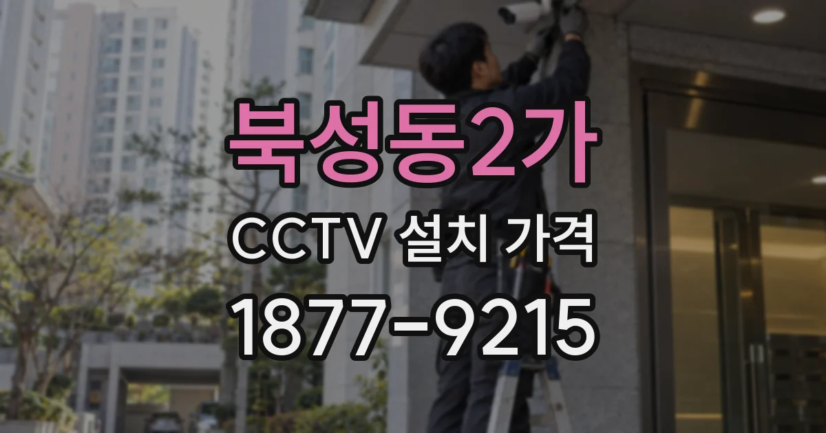 북성동2가 CCTV 설치 가격