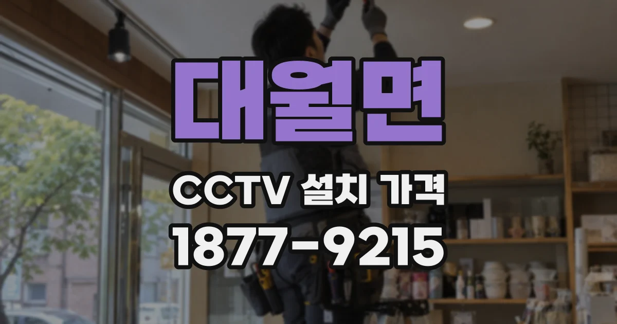 대월면 CCTV 설치 가격