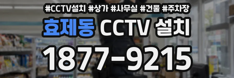 효제동 CCTV 설치