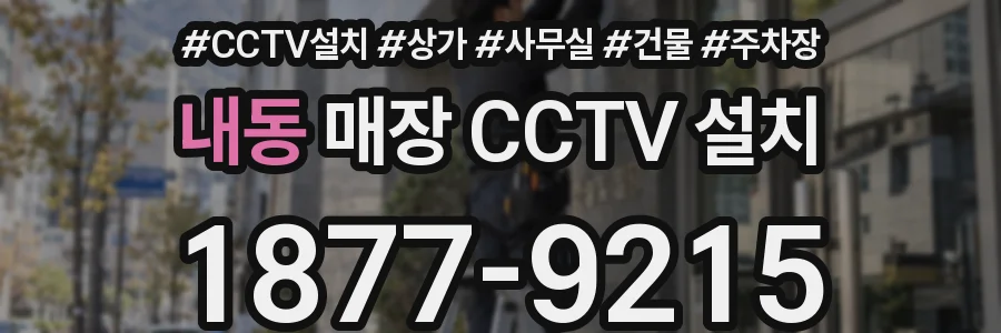 내동 매장 CCTV 설치
