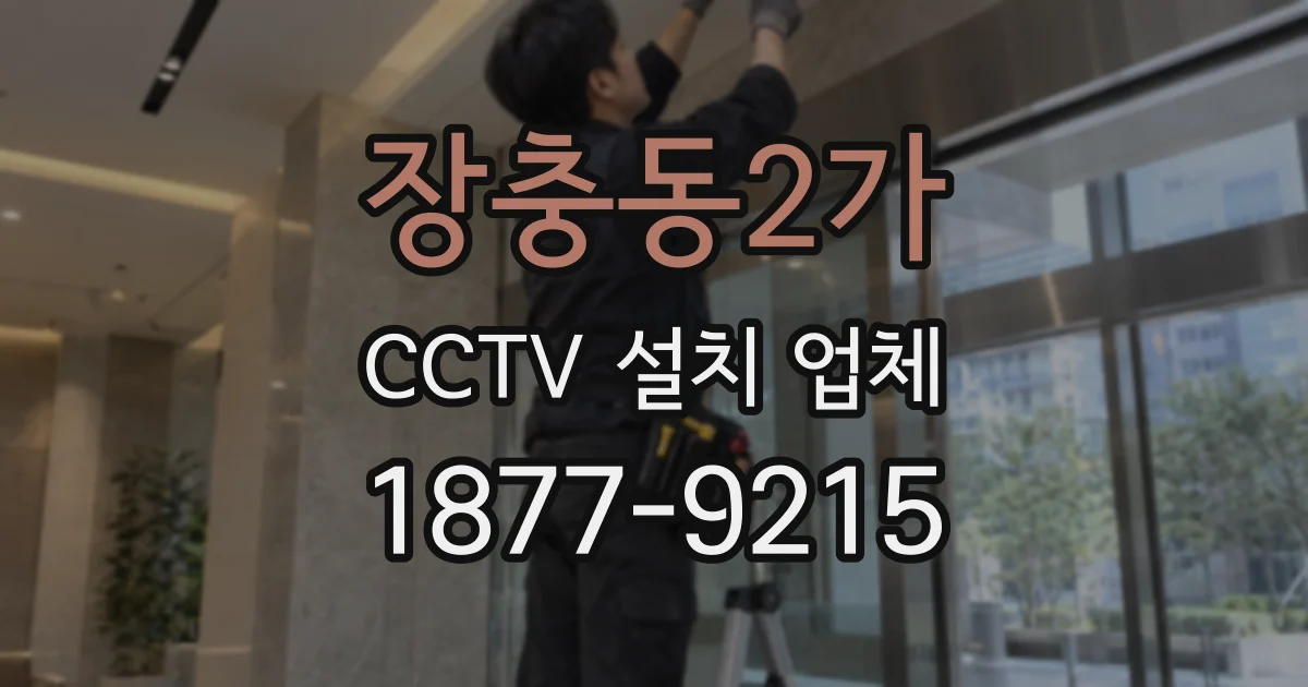 장충동2가 CCTV 설치 업체