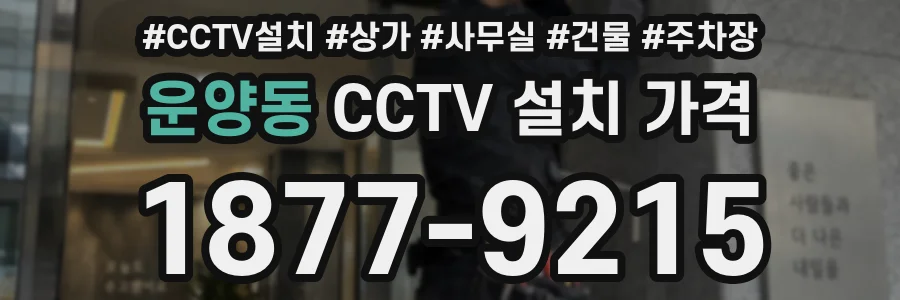 운양동 CCTV 설치 가격