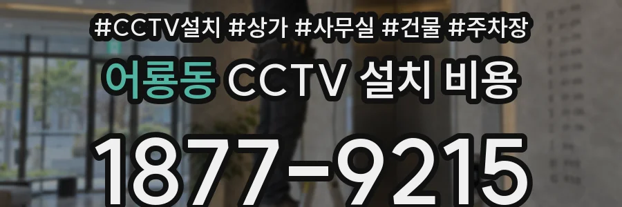 어룡동 CCTV 설치 비용