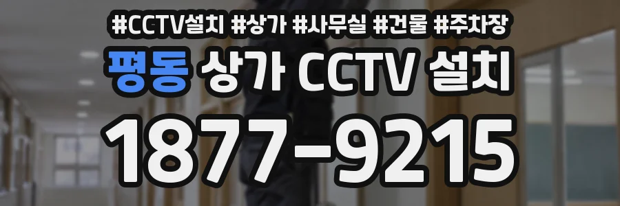 평동 상가 CCTV 설치