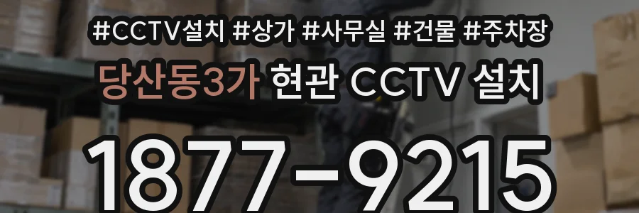 당산동3가 현관 CCTV 설치