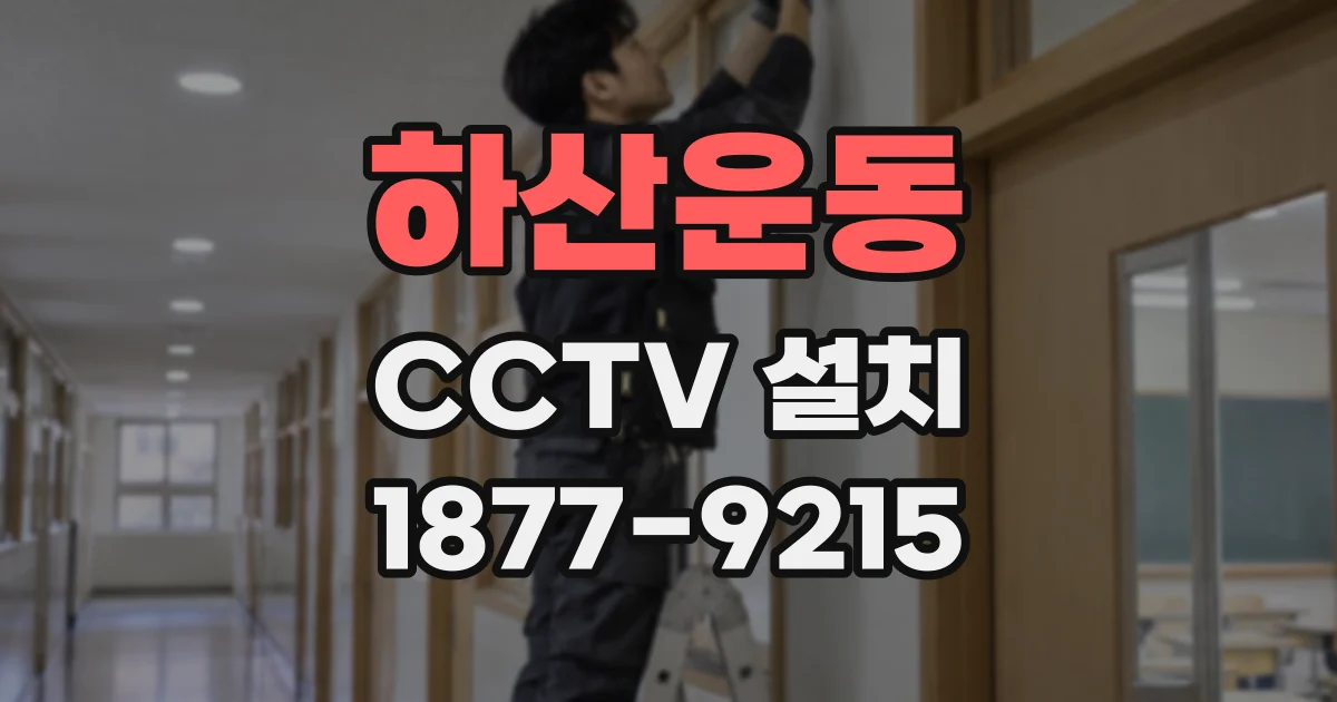 하산운동 CCTV 설치