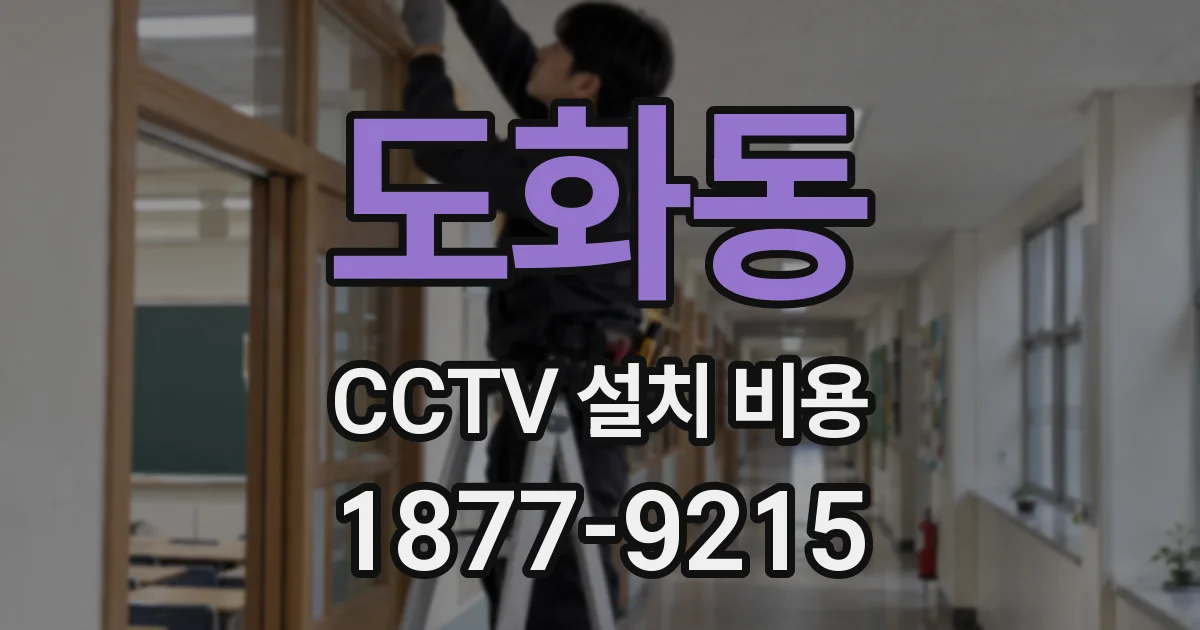 도화동 CCTV 설치 비용