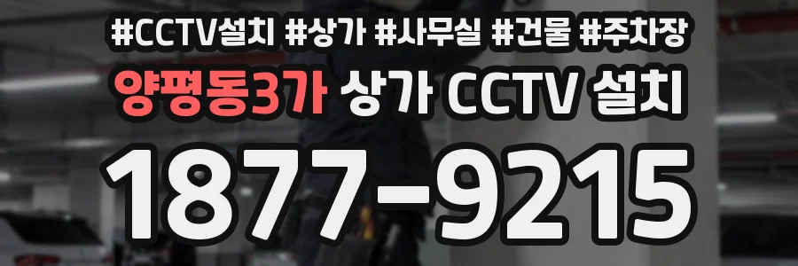 양평동3가 상가 CCTV 설치