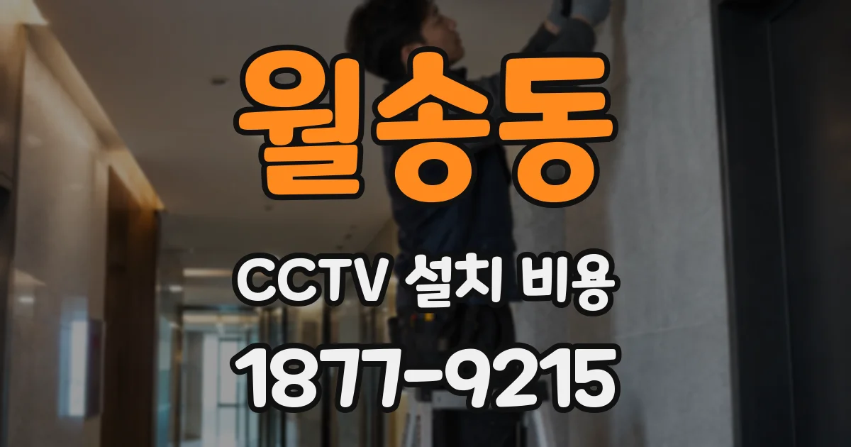 월송동 CCTV 설치 비용