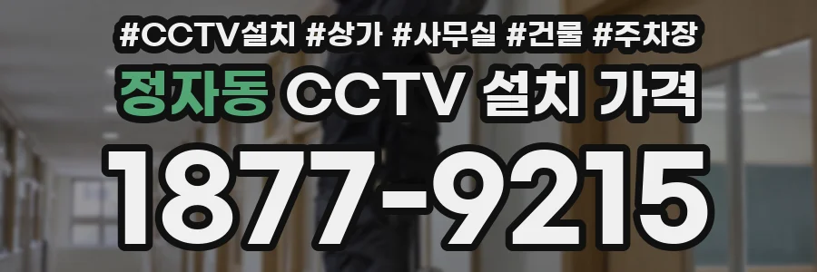 정자동 CCTV 설치 가격