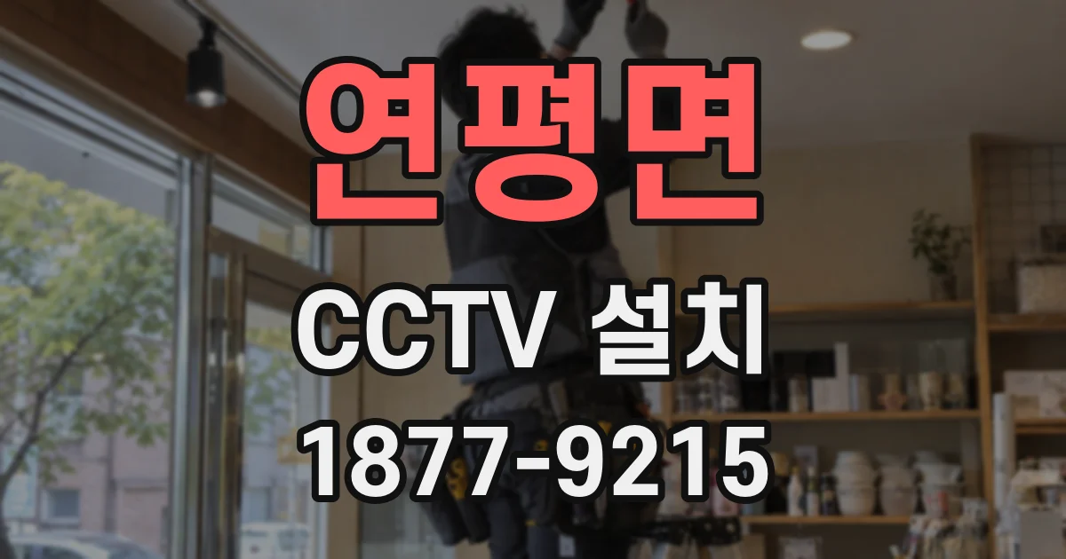 연평면 CCTV 설치