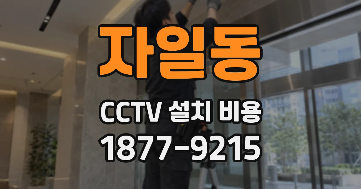 자일동 CCTV 설치 비용